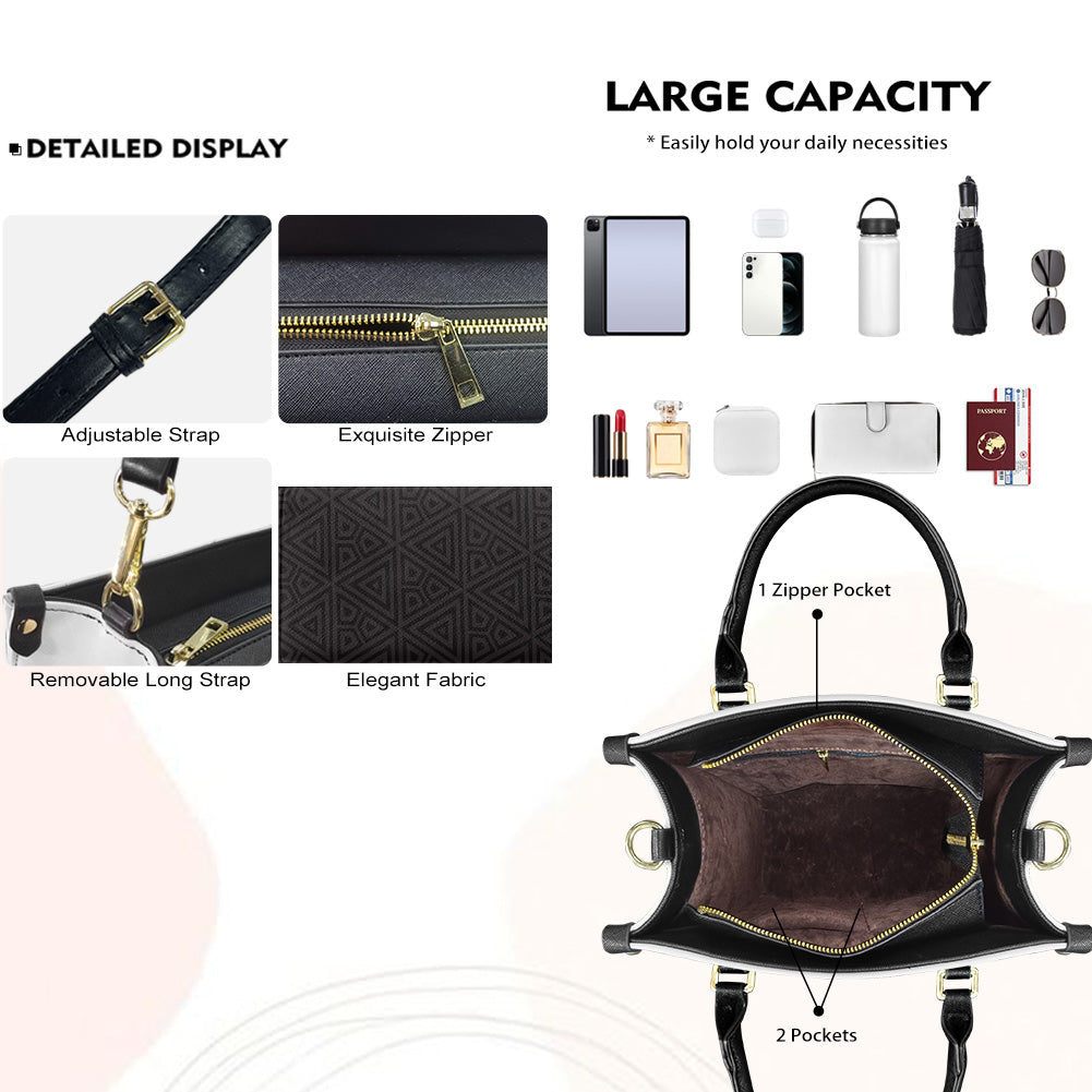 Dopest Black Queen (Pattern) - Personalized Leather Handbag YA1-Ha