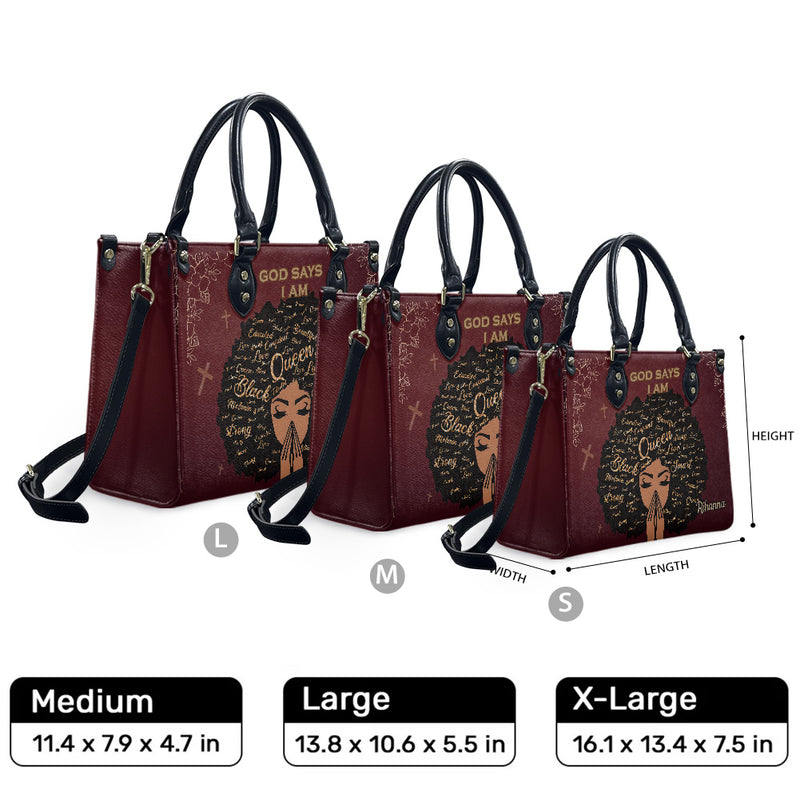 Size comparison illustration of Medium, Large and XL bags