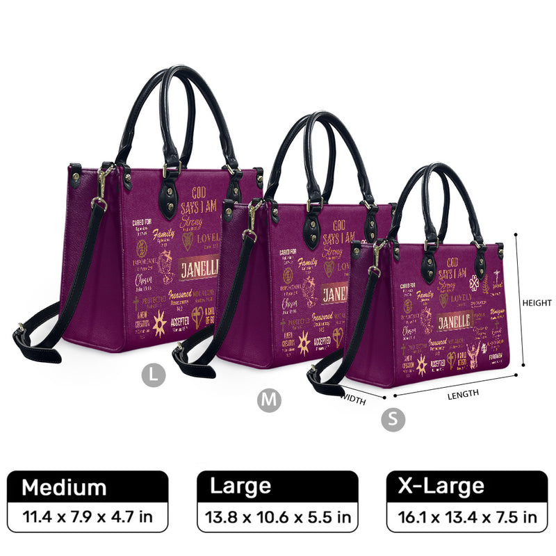 Size comparison illustration of Medium, Large and XL bags