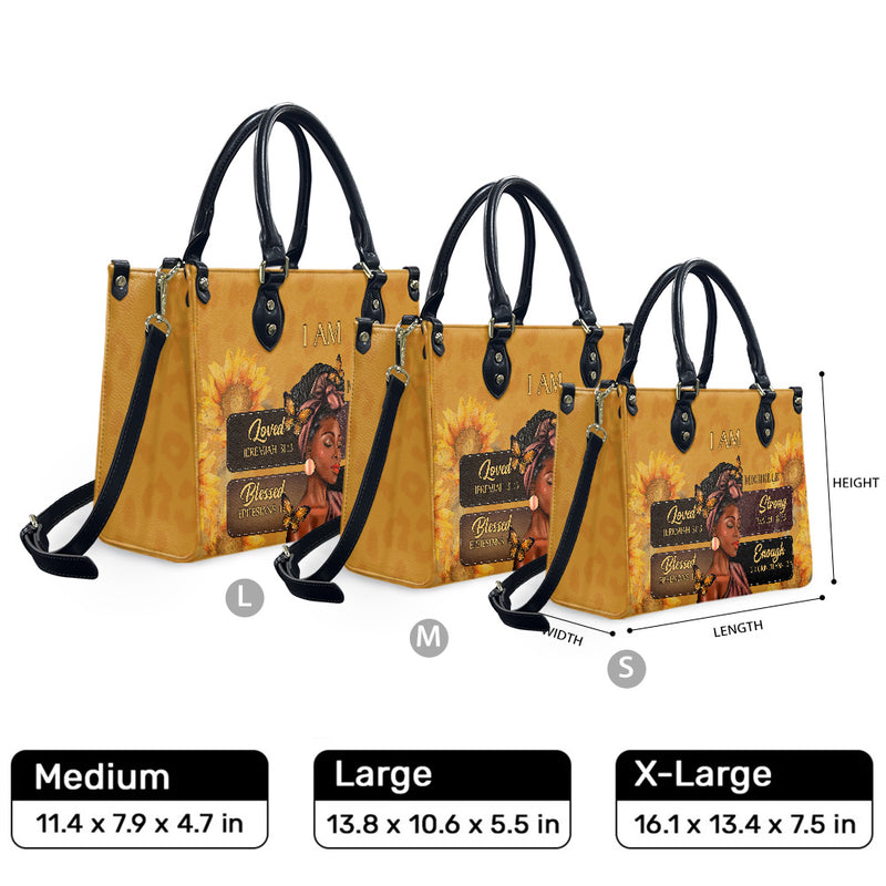 Size comparison illustration of Medium, Large and XL bags