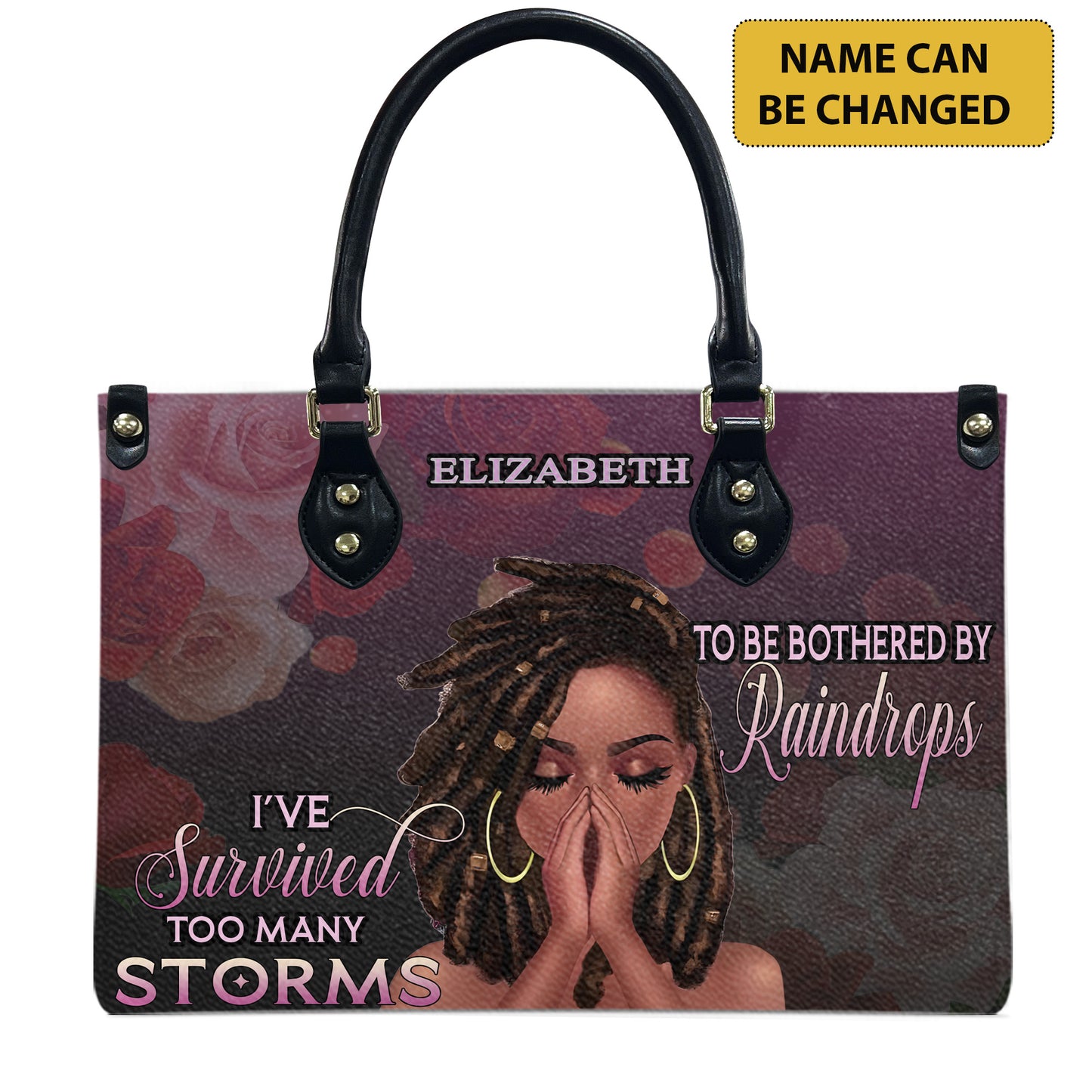 I've Survived Too Many Storms (Purple) - Personalized Leather Handbag YA2-Ha
