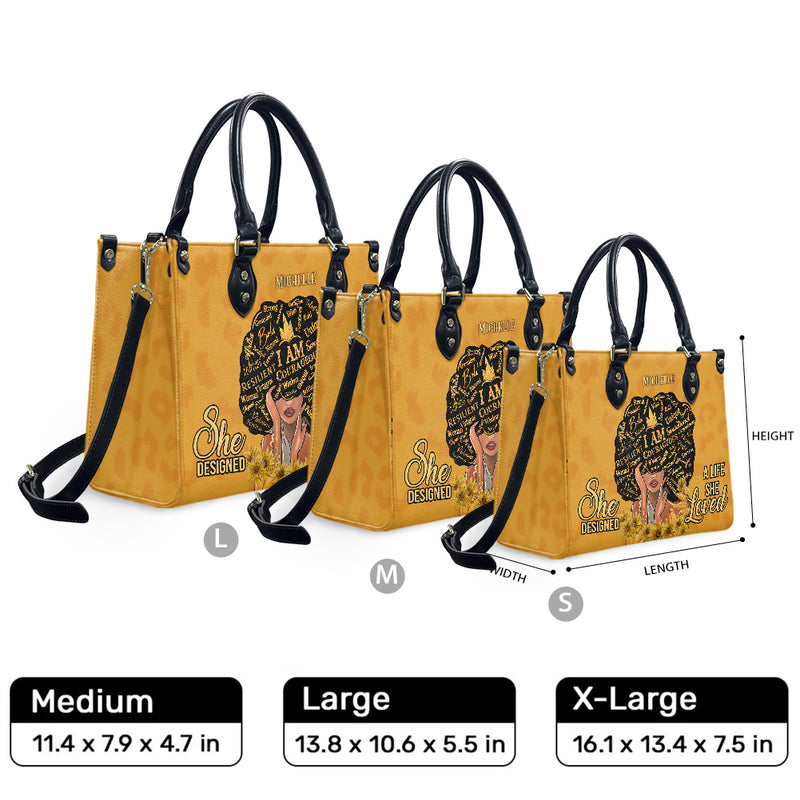 Size comparison illustration of Medium, Large and XL bags
