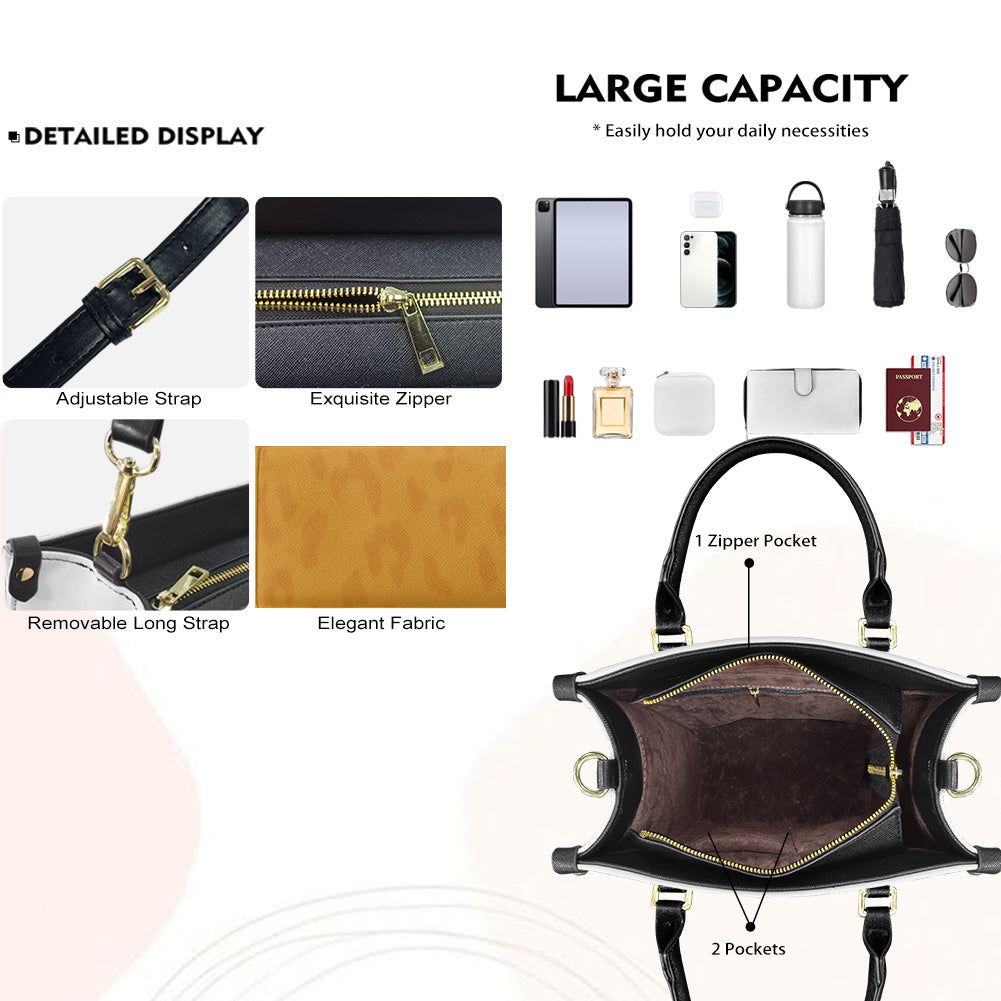 They Whispered To Her (Sunflower) - Personalized Leather Handbag YA1-Ha