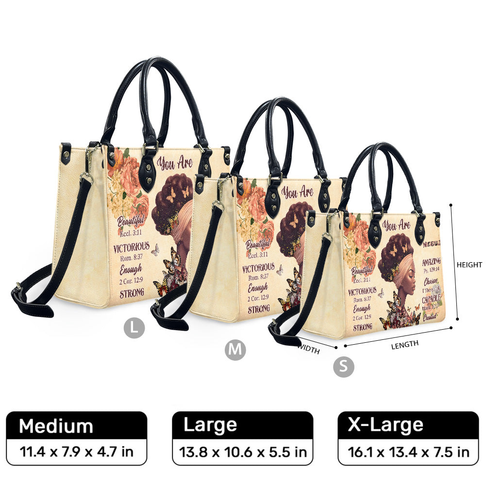 You Are (Cream) - Personalized Leather Handbag YA2-Ha