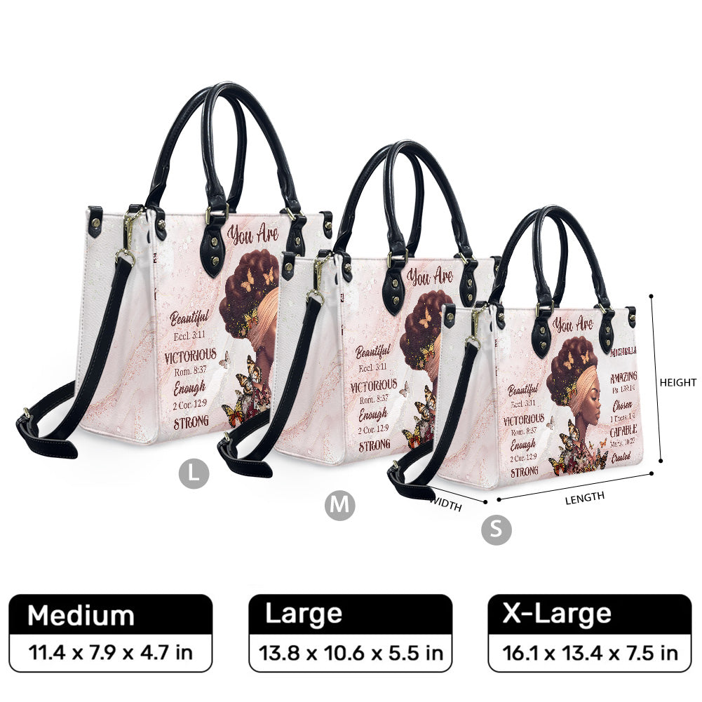 You Are (Pink Pastel) - Personalized Leather Handbag YA2-Ha