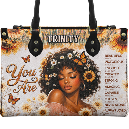 Personalized You Are – V1 Leather Handbag — A09 product image