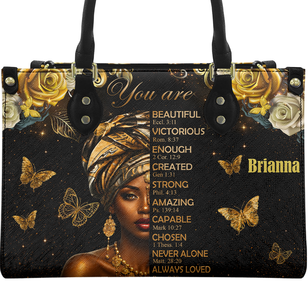 Personalized You Are – V2 Leather Handbag — A09 product image
