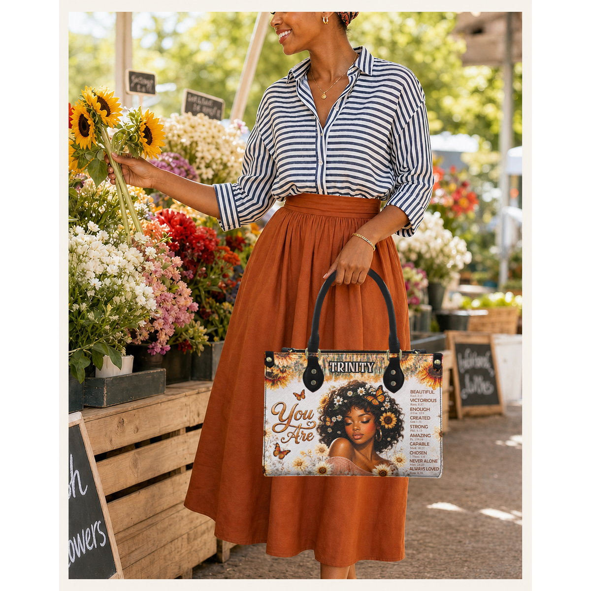 Personalized You Are – V1 Leather Handbag — C01 product image