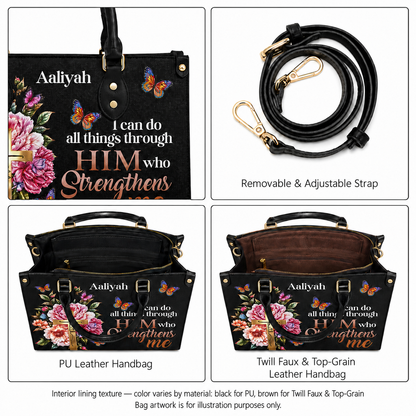 Personalized You Are – V1 Leather Handbag — B09 product image