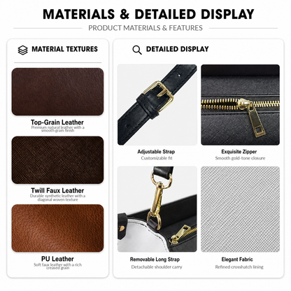 Personalized She Knows – V1 Leather Handbag — E08 product image