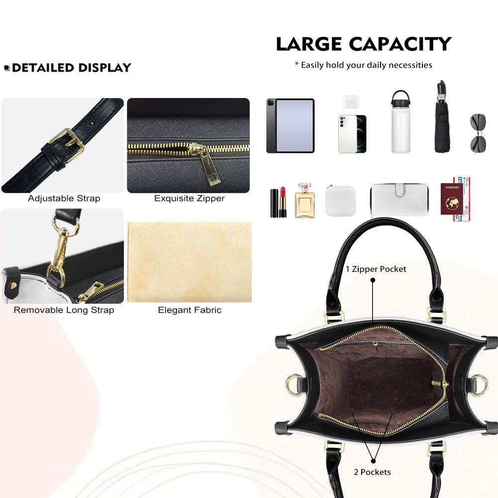 Black Girl Magic (Cream 1) - Personalized Leather Handbag YA1-Ha