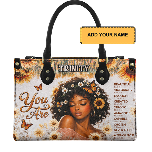 Personalized You Are – V1 Leather Handbag