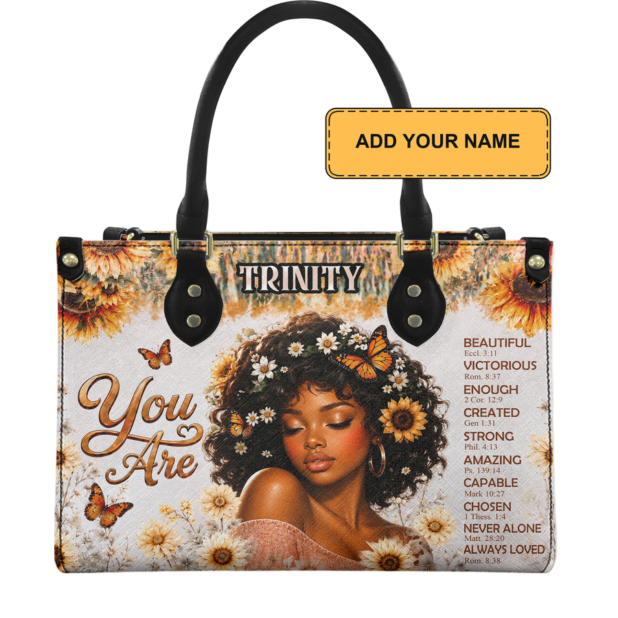 Personalized You Are – V1 Leather Handbag