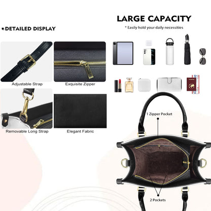 Unapologetically Dope (Black) - Personalized Leather Handbag YA1-Ha