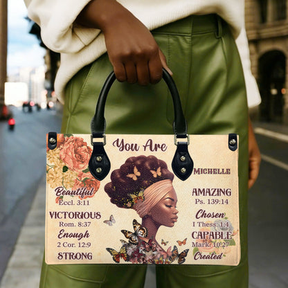 You Are (Cream) - Personalized Leather Handbag YA2-Ha